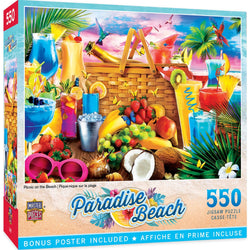 Paradise Beach - Picnic on the Beach 550 Piece Jigsaw Puzzle (ONLINE ORDER ONLY)