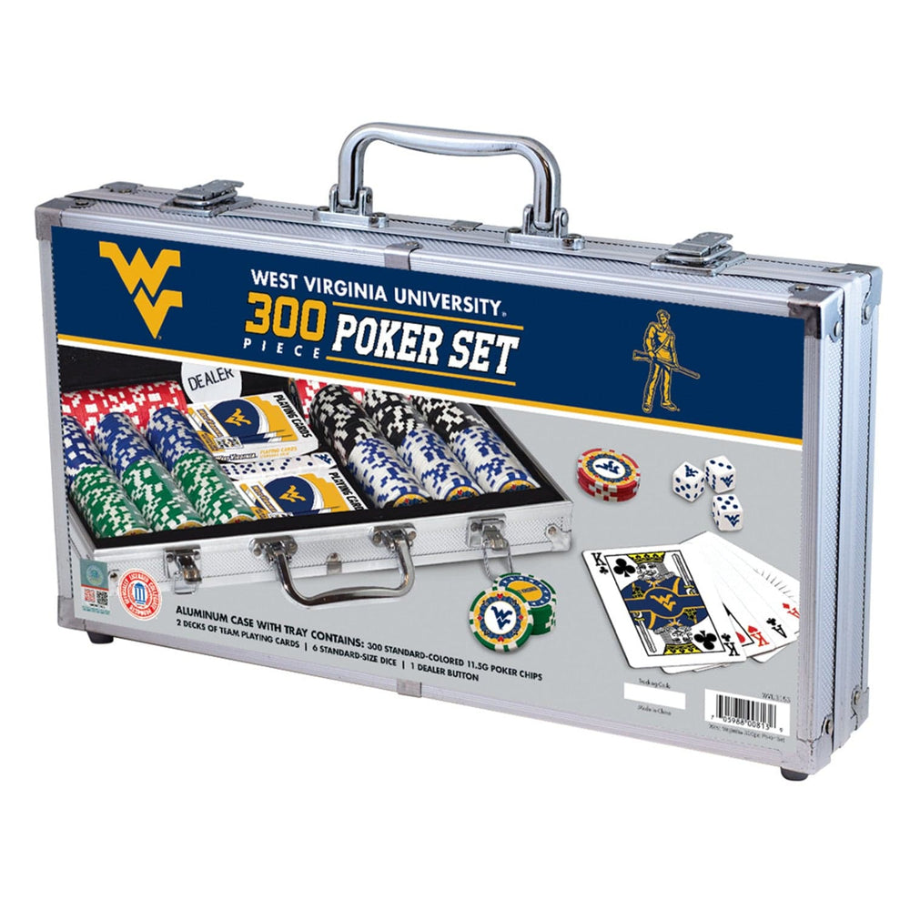 West Virginia Mountaineers 300 Piece Poker Set (ONLINE ORDER ONLY)