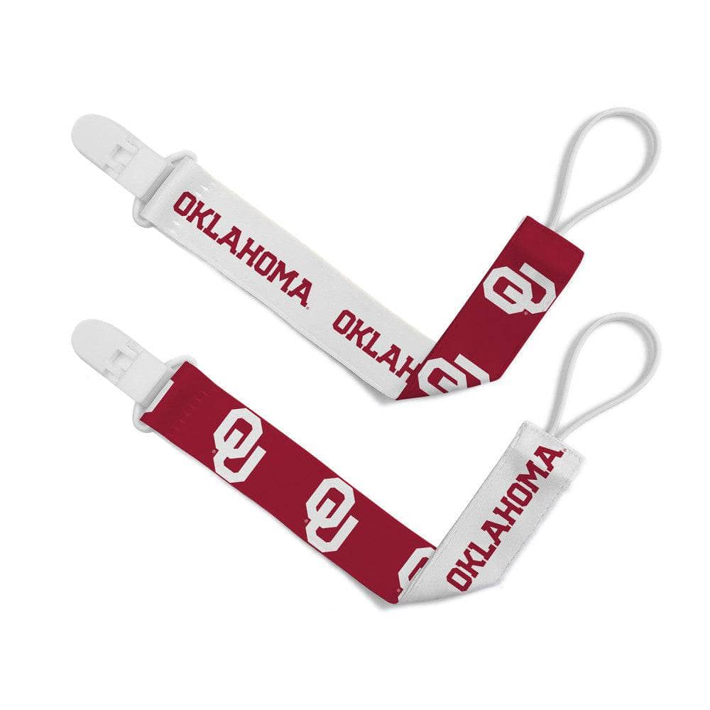 Oklahoma Sooners - Pacifier Clip 2-Pack (ONLINE ORDER ONLY)