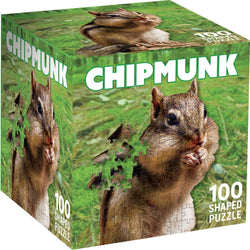 Chipmunk 100 Piece Shaped Jigsaw Puzzle