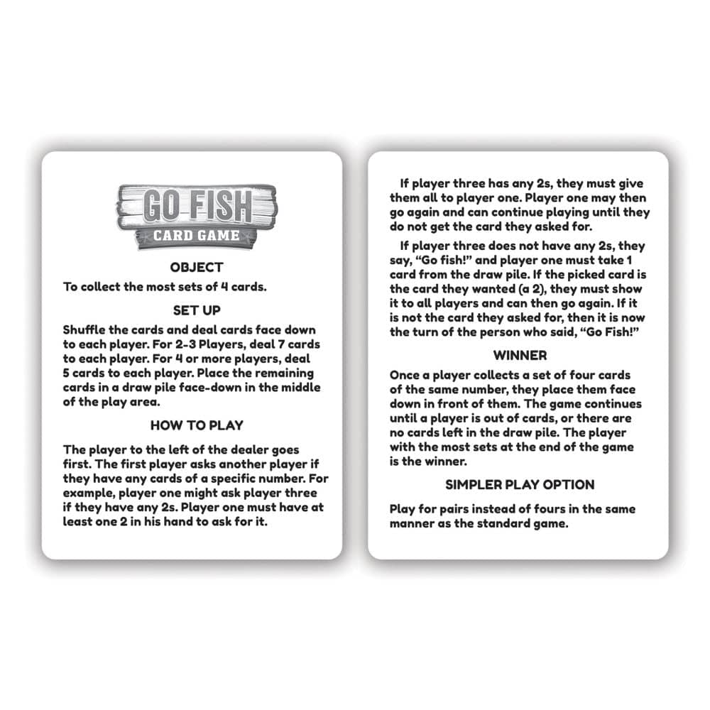 Beach Life Go Fish Card Game