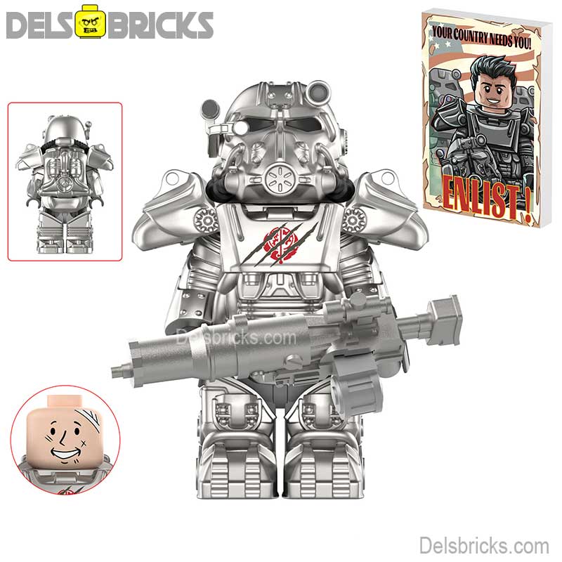 Fallout T60 Power Armor Lego Minifigures Custom video Game Toys Set1-2 (ONLINE ORDER ONLY)