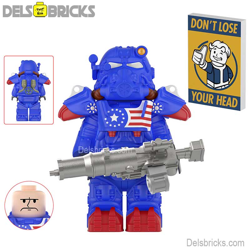 Fallout T60 Power Armor Lego Minifigures Custom video Game Toys Set1-4 (ONLINE ORDER ONLY)