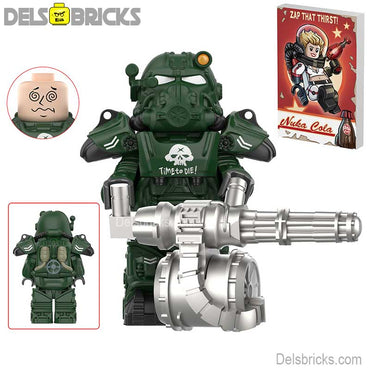 Fallout T60 Power Armor Lego Minifigures Custom video Game Toys Set1-5 (ONLINE ORDER ONLY)