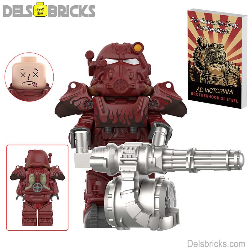 Fallout T60 Power Armor Lego Minifigures Custom video Game Toys Set1-7 (ONLINE ORDER ONLY)