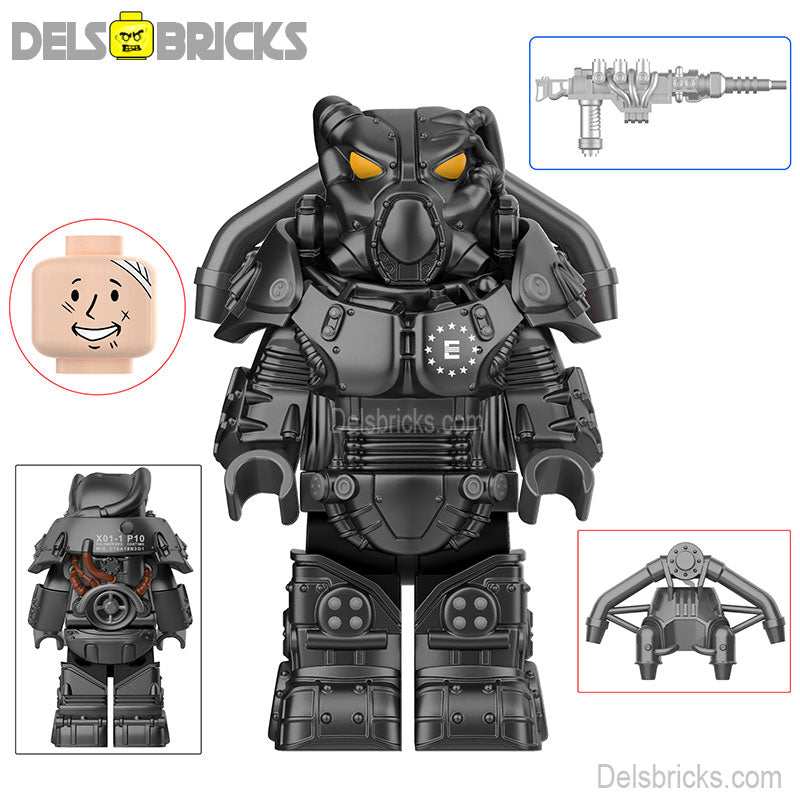 Fallout X-01 Power Armor Lego Minifigures Custom video Game Toys Set 3-6 (ONLINE ORDER ONLY)