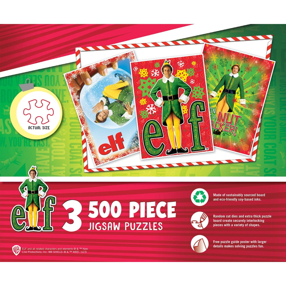 Elf - 500 Piece Jigsaw Puzzles 3 Pack (ONLINE ORDER ONLY)