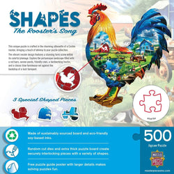 Shapes - The Rooster's Song 500 Piece Jigsaw Puzzle