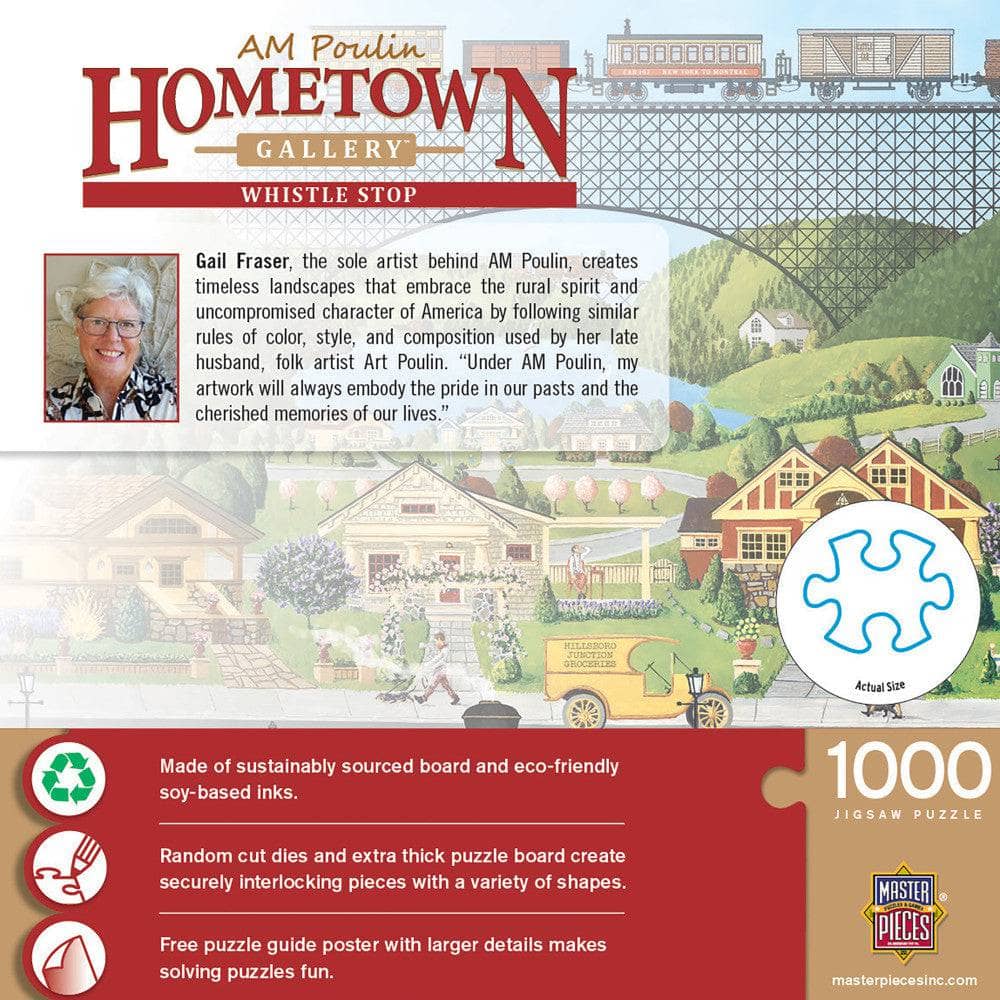 Hometown Gallery - Whistle Stop 1000 Piece Jigsaw Puzzle (ONLINE ORDER ONLY)
