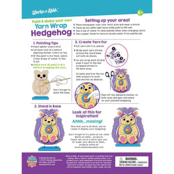 Hedgehog - Wood Yarn Wrapping Craft & Paint Kit
