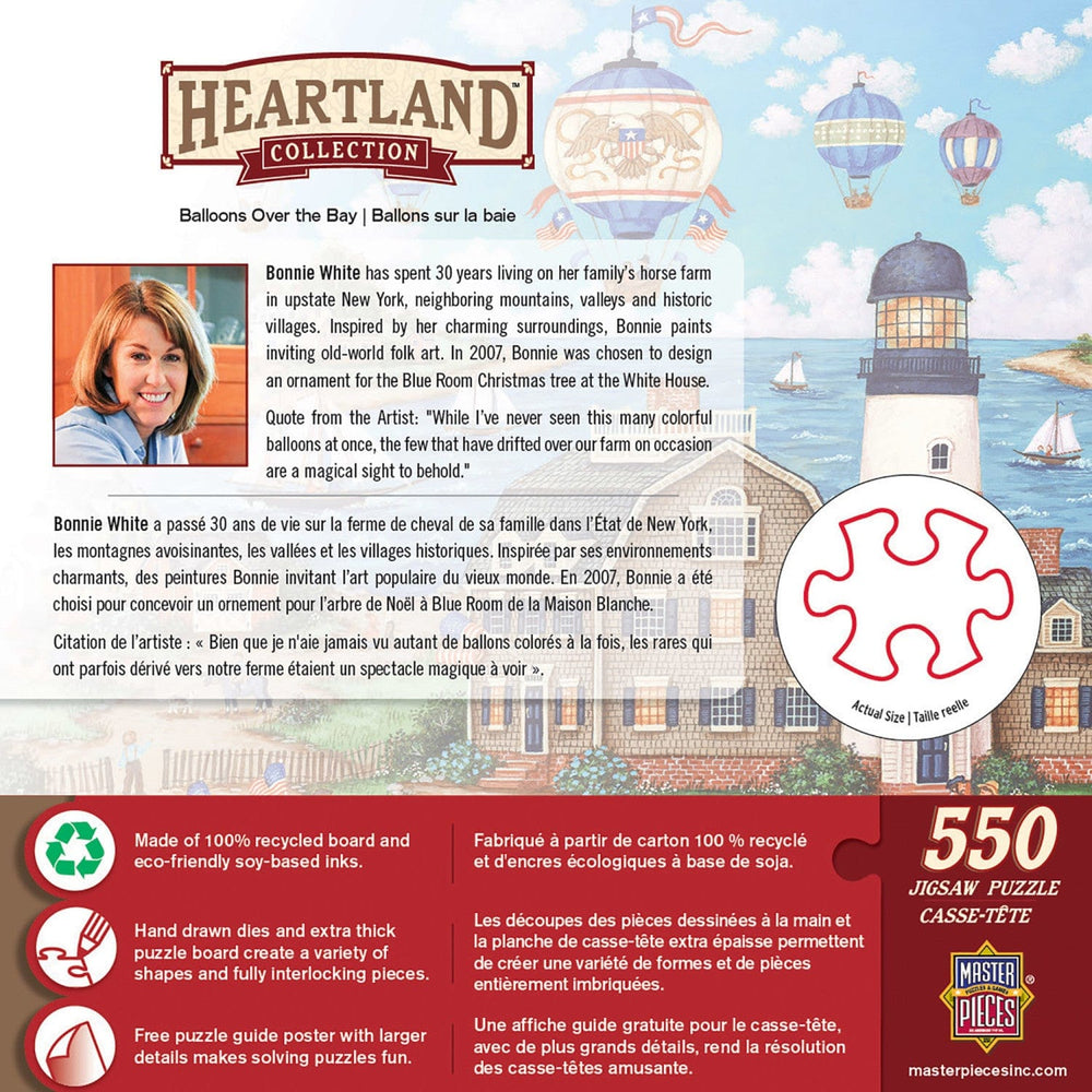 Heartland - Balloons Over the Bay 550 Piece Jigsaw Puzzle (ONLINE ORDER ONLY)