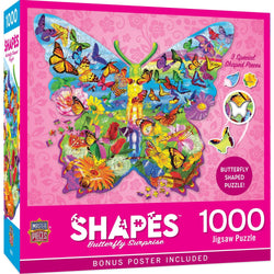 Shapes - Butterfly Surprise 1000 Piece Shaped Jigsaw Puzzle (ONLINE ORDER ONLY)
