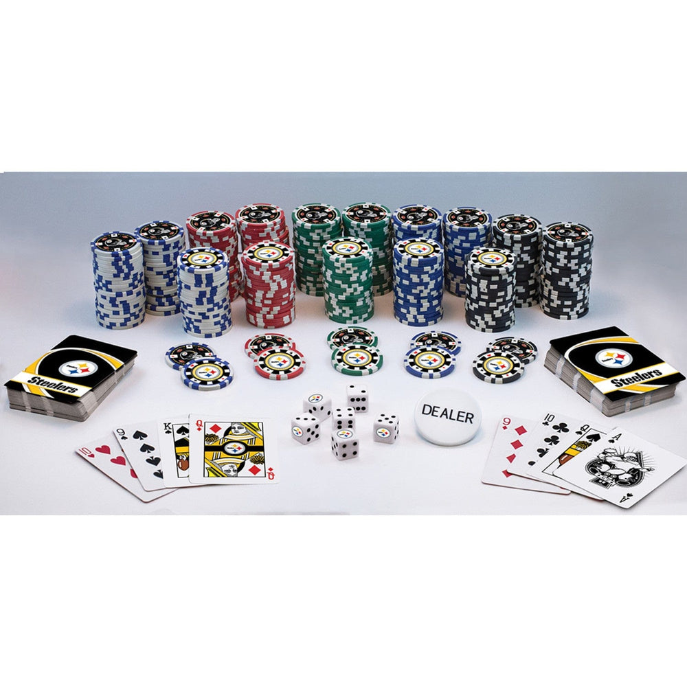 Pittsburgh Steelers 300 Piece Poker Set (ONLINE ORDER ONLY)