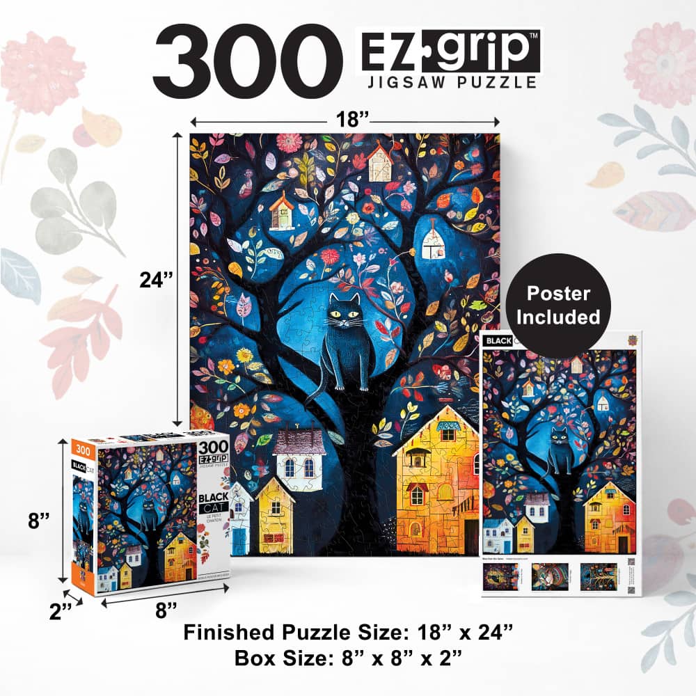 Black Cats - Le Petit Chaton 300 Piece EZ Grip Jigsaw Puzzle