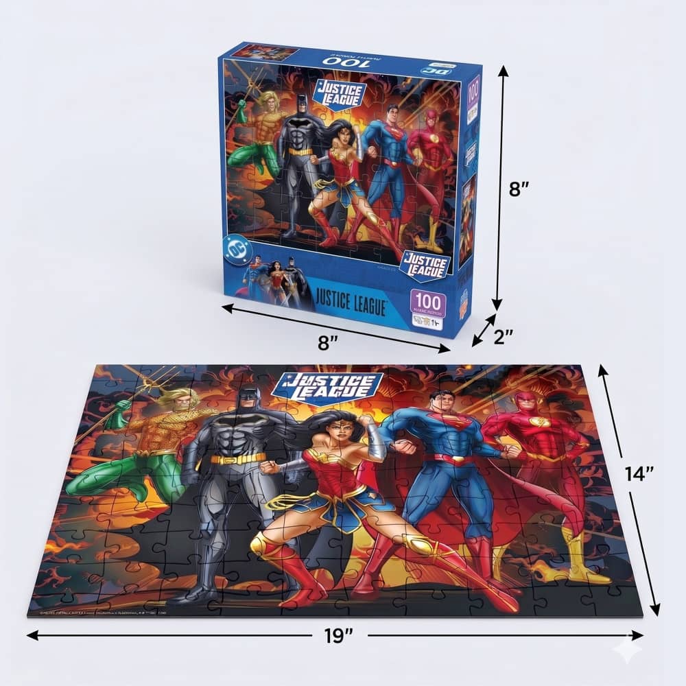 Justice League - Justice for All 100 Piece Jigsaw Puzzle