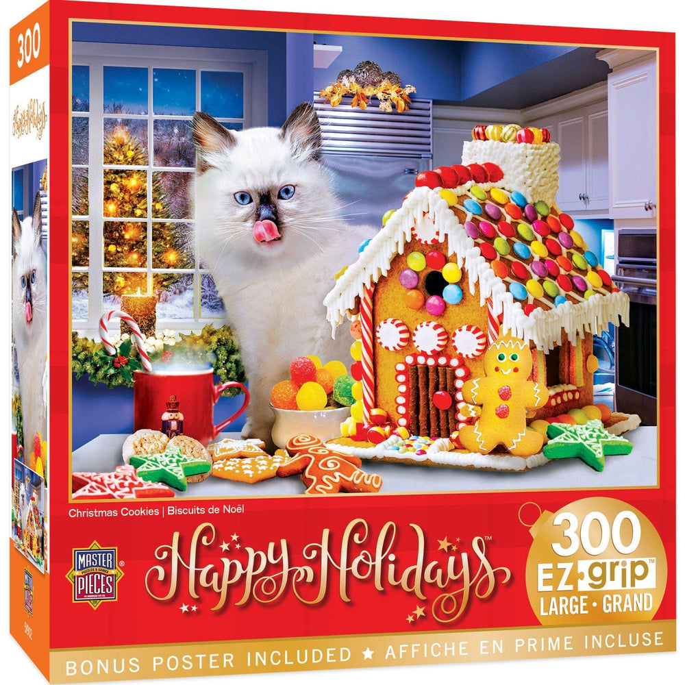 Happy Holidays - Christmas Cookies 300 Piece EZ Grip Jigsaw Puzzle (ONLINE ORDER ONLY)