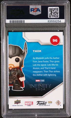 2023 UPPER DECK FUNKO POP MARVEL  THOR PLATINUM #96  PSA 10 (Online Order Only)