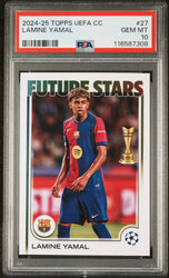 Graded 2024 Topps UEFA CC Lamine Yamal #27 Soccer Card PSA 10 Gem Mint (ONLINE ORDER ONLY)