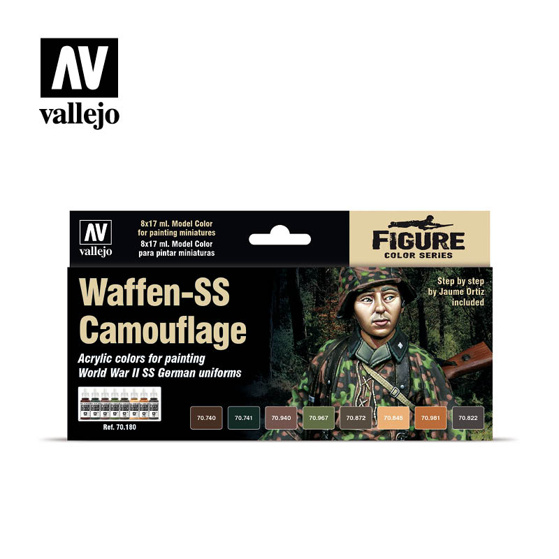 Model Color Set: Waffen-SS Camouflage Set (8) (ONLINE ORDER ONLY)