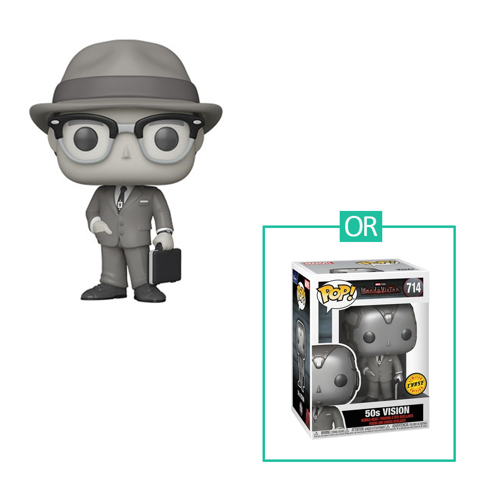 Funko POP! WandaVision - 50's Vision Black & White Vinyl Figure (ONLINE ORDER ONLY)