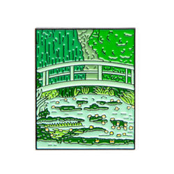 Water Lilies and Japanese Bridge by Claude Monet Enamel Pin - Today is Art Day (ONLINE ORDER ONLY)