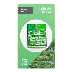 Water Lilies and Japanese Bridge by Claude Monet Enamel Pin - Today is Art Day (ONLINE ORDER ONLY)