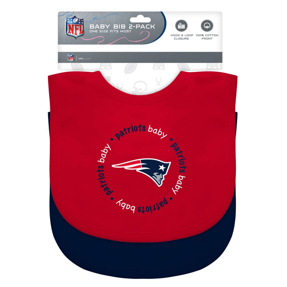 New England Patriots - Baby Bibs 2-Pack - Red & Navy (ONLINE ORDER ONLY)