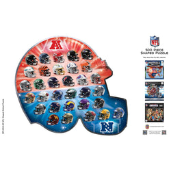 NFL - Teams Helmet 500 Piece Shaped Jigsaw Puzzle (ONLINE ORDER ONLY)