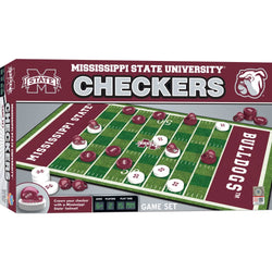 Mississippi State Bulldogs Checkers Board Game