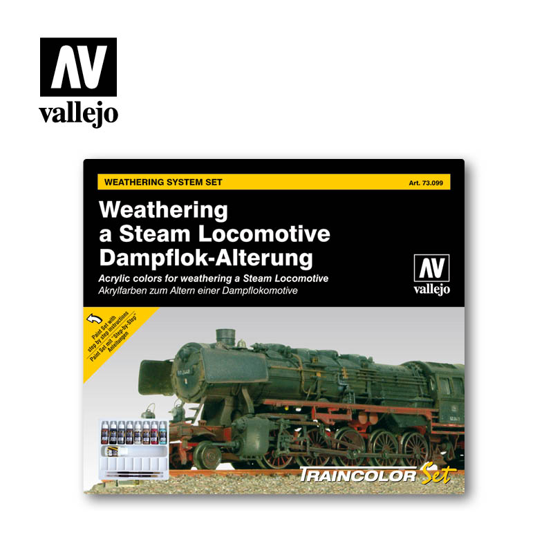 Model Color Set: Weathering a Steam Locomotive (9) (ONLINE ORDER ONLY)