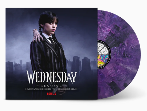 Wednesday: Season 2 (Soundtrack Highlights from the Netflix Series) (Purple & Black Blended Transparent) [Vinyl] (ONLINE ORDER ONLY)