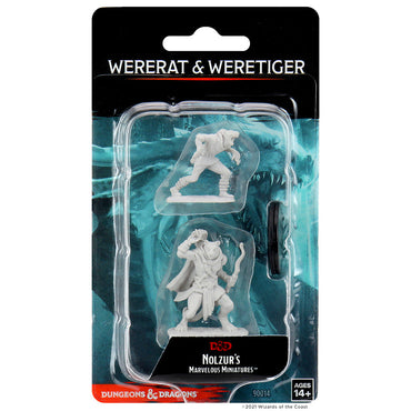 D&D: Nolzur's Marvelous Miniatures - Wererat & Weretiger (ONLINE ORDER ONLY)