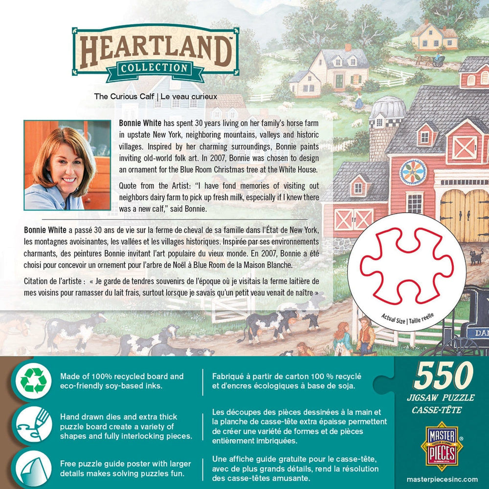 Heartland - The Curious Calf 550 Piece Jigsaw Puzzle (ONLINE ORDER ONLY)