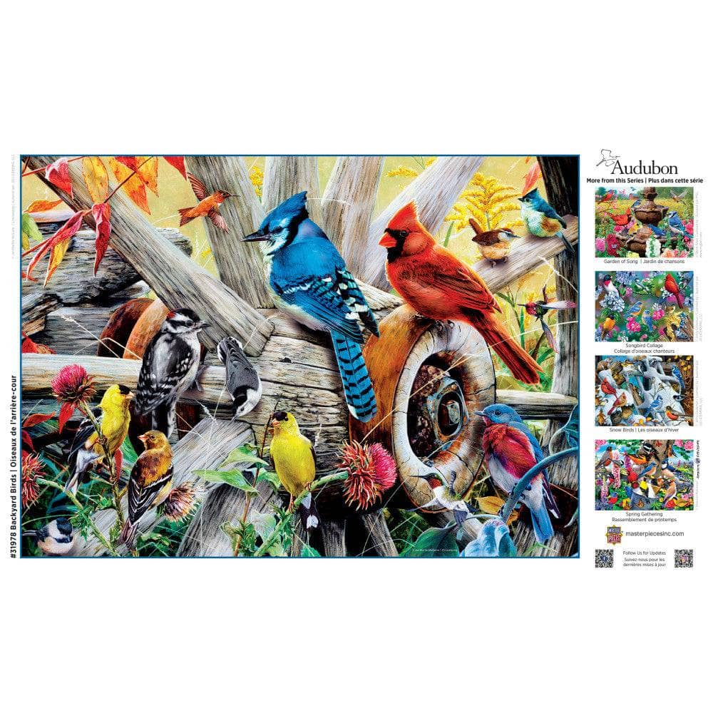 Audubon - Backyard Birds 1000 Piece Jigsaw Puzzle (ONLINE ORDER ONLY)
