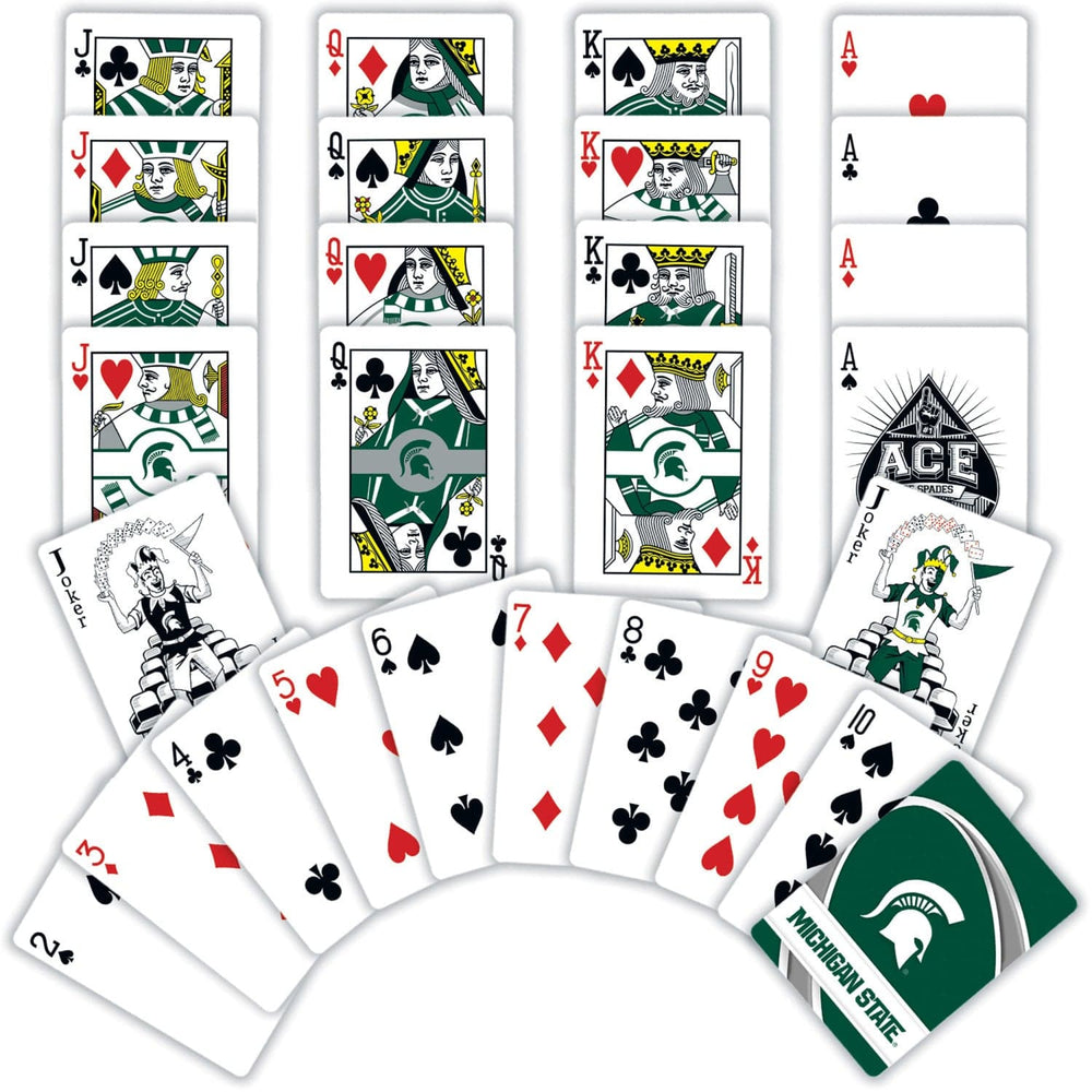 Michigan State Spartans Playing Cards - 54 Card Deck (ONLINE ORDER ONLY)