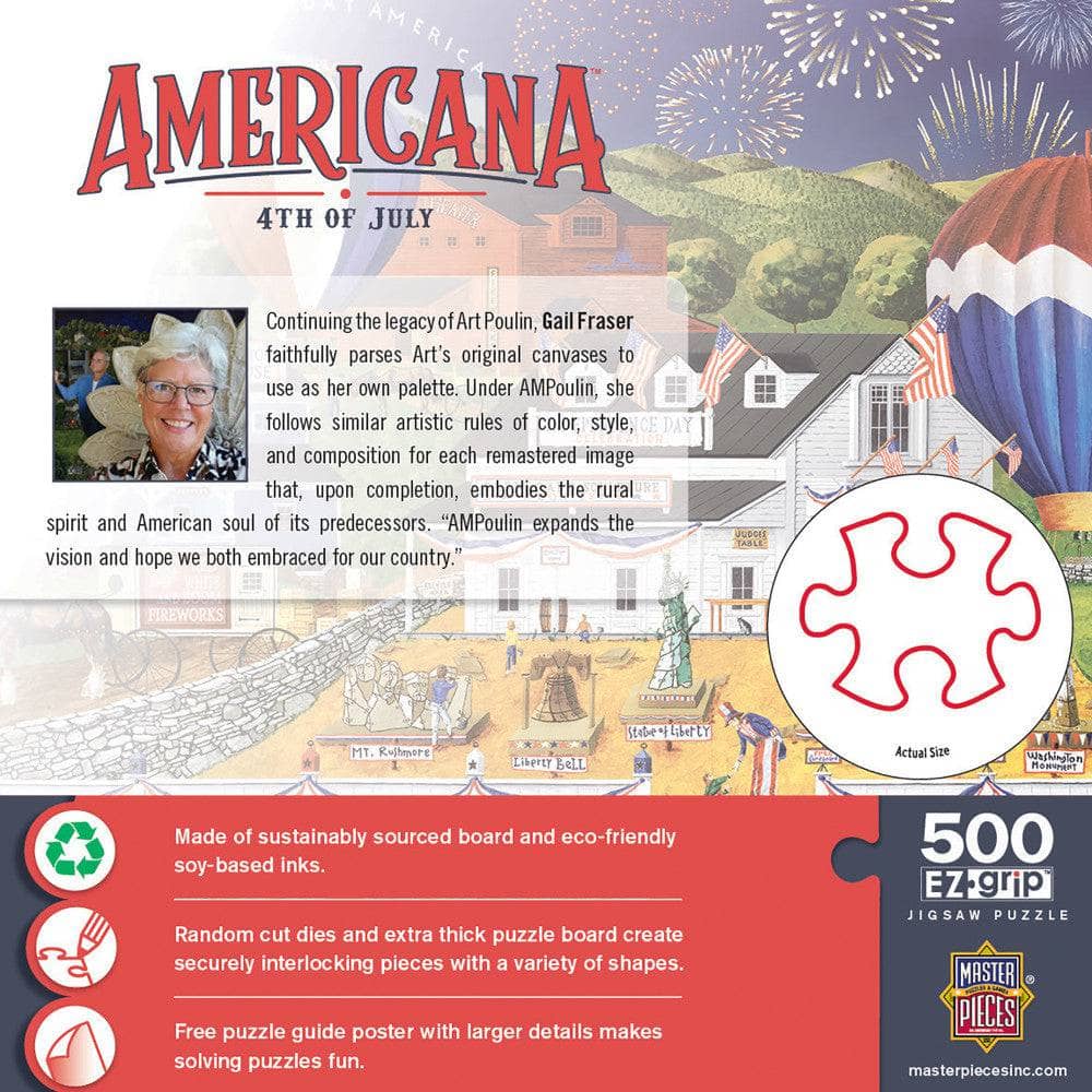 Americana - 4th of July 500 Piece EZ Grip Jigsaw Puzzle (ONLINE ORDER ONLY)