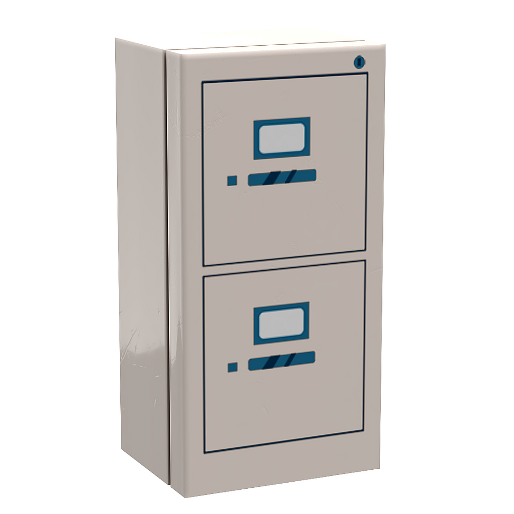 Filing Cabinet for Minifigs made using LEGO parts - B3 Customs (Online Order Only)