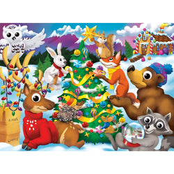 Googly Eyes - Around the Christmas Tree 48 Piece Jigsaw Puzzle (ONLINE ORDER ONLY)