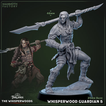 Whisperwood Guardian: Sculpt 5 (Male Wood Elf Fighter) (ONLINE ORDER ONLY)