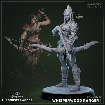Whisperwood Ranger: Sculpt 1 (Female Wood Elf Archer) (ONLINE ORDER ONLY)