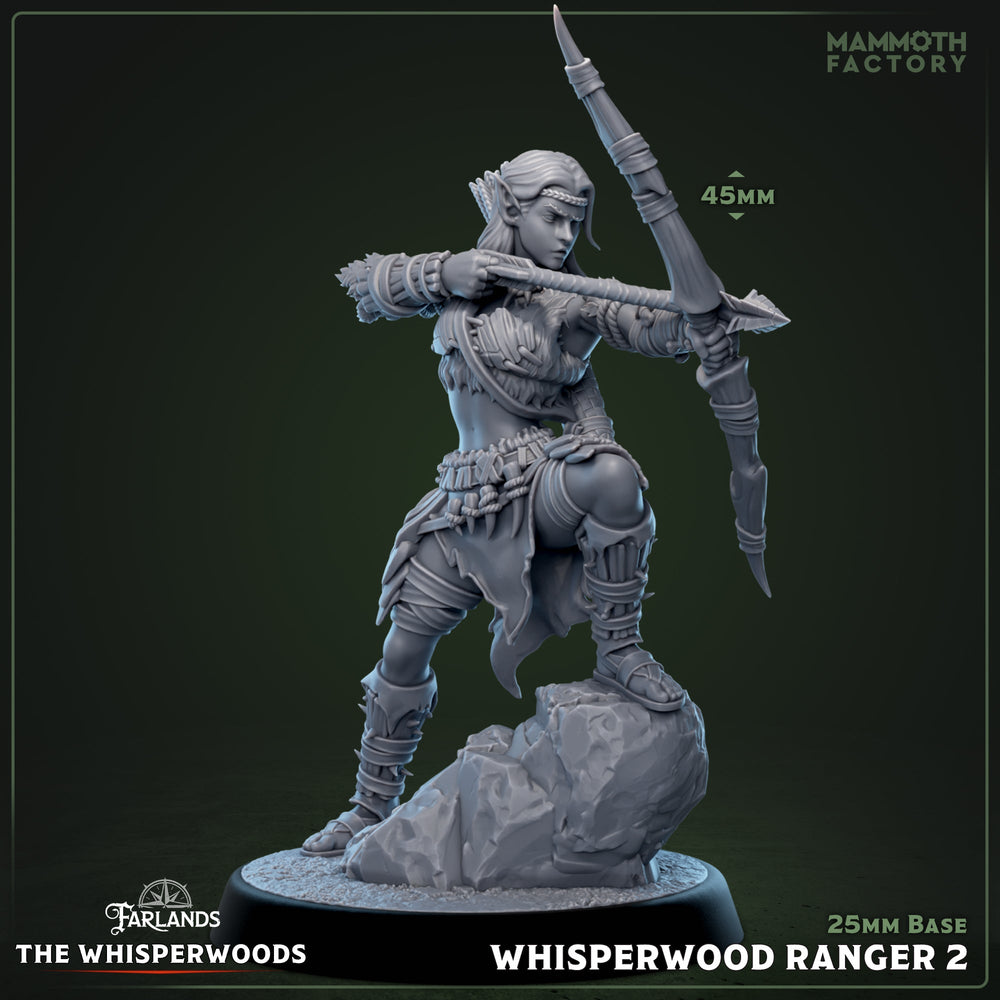 Whisperwood Ranger: Sculpt 2 (Female Wood Elf Archer) (ONLINE ORDER ONLY)