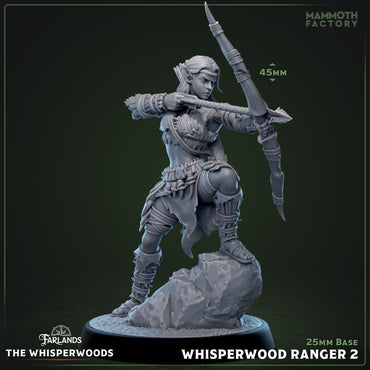 Whisperwood Ranger: Sculpt 2 (Female Wood Elf Archer) (ONLINE ORDER ONLY)