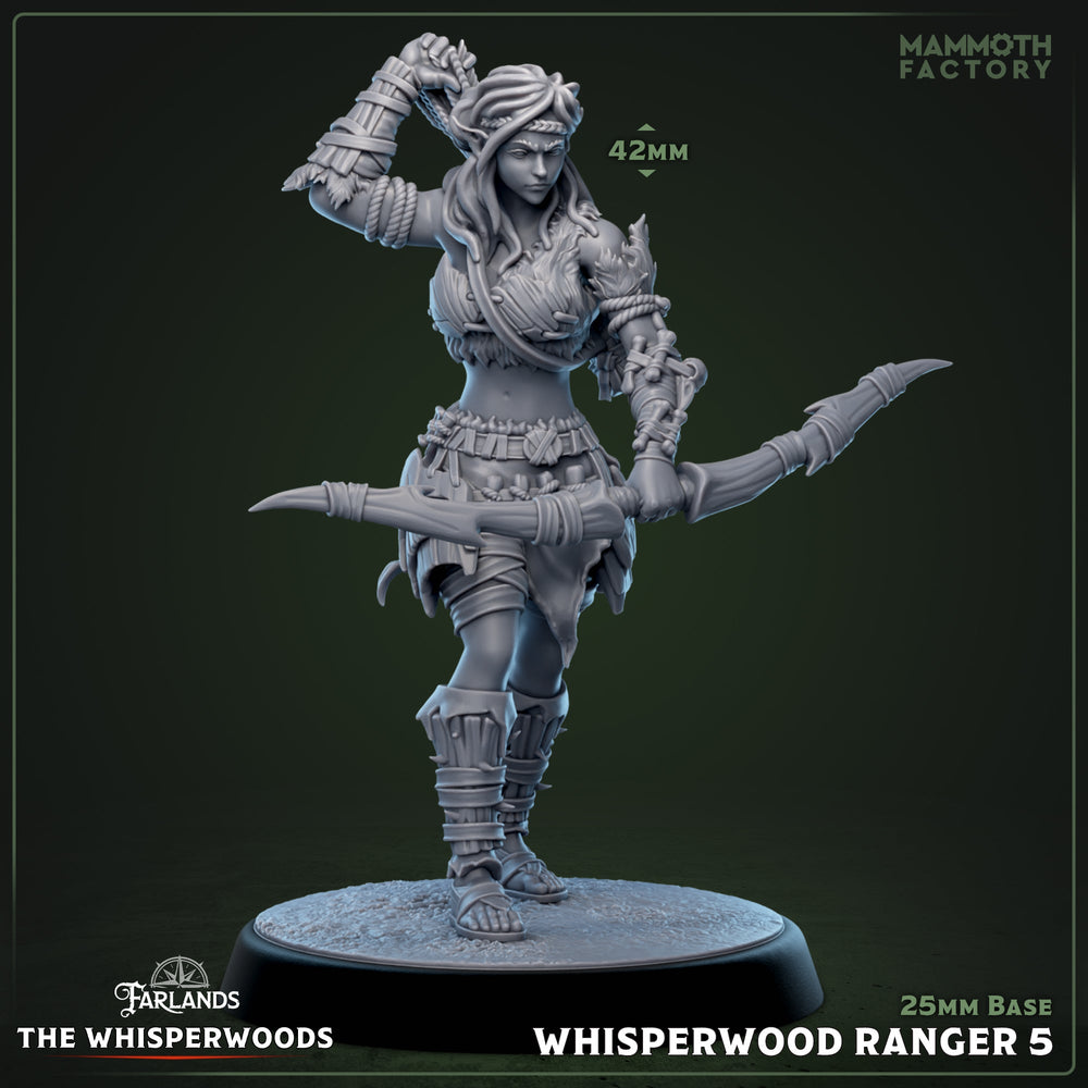 Whisperwood Ranger: Sculpt 5 (Female Wood Elf Archer) (ONLINE ORDER ONLY)