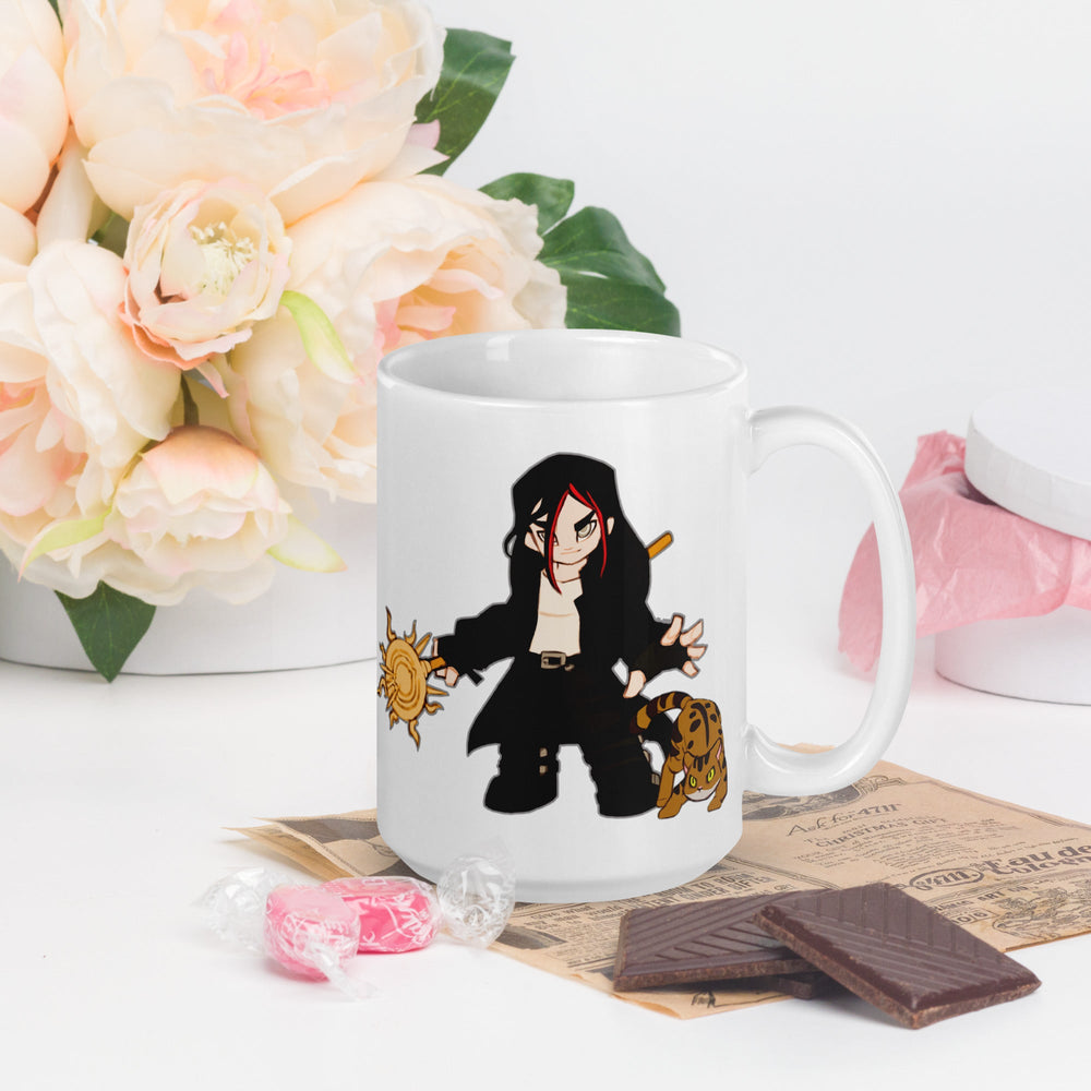 Acheron Dark-Hunter white glossy 15 oz mug (ONLINE ORDER ONLY)