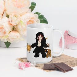 Acheron Dark-Hunter white glossy 15 oz mug (ONLINE ORDER ONLY)