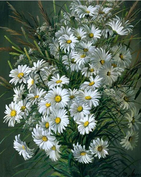 White Roses Daisies (ONLINE ORDER ONLY)