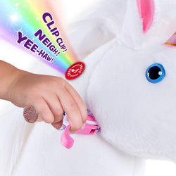 Model U Unicorn Riding Toy For Age 4-7 White (ONLINE ORDER ONLY)