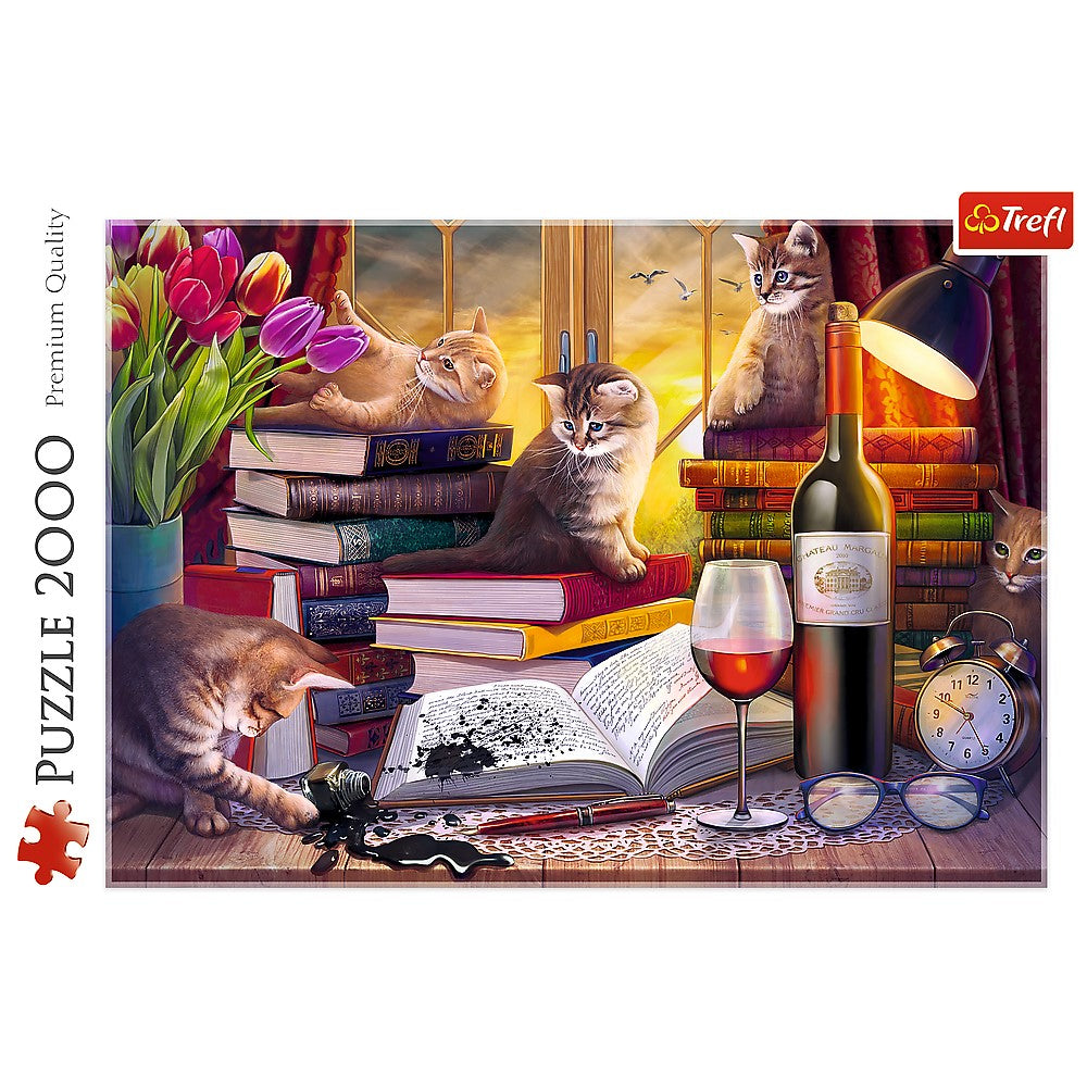 Trefl Red Cat's Evening 2000 Piece Puzzle (ONLINE ORDER ONLY)