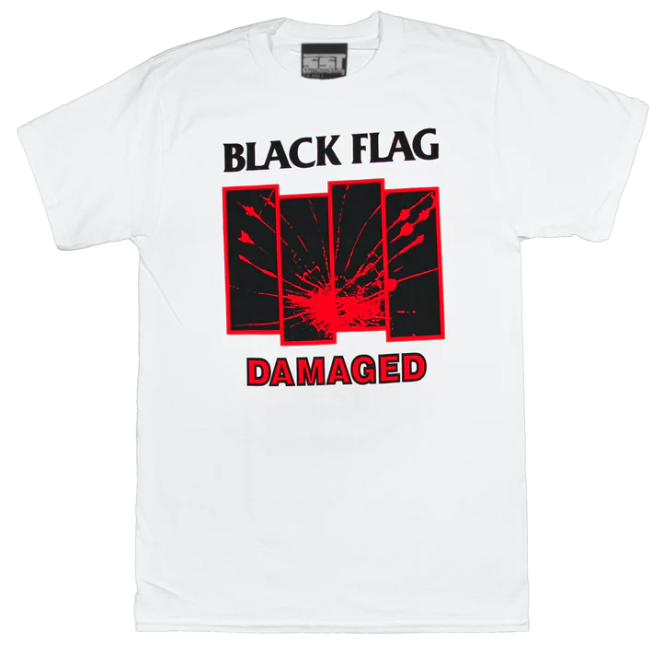 Damaged Logo White [T-Shirt] (ONLINE ORDER ONLY)