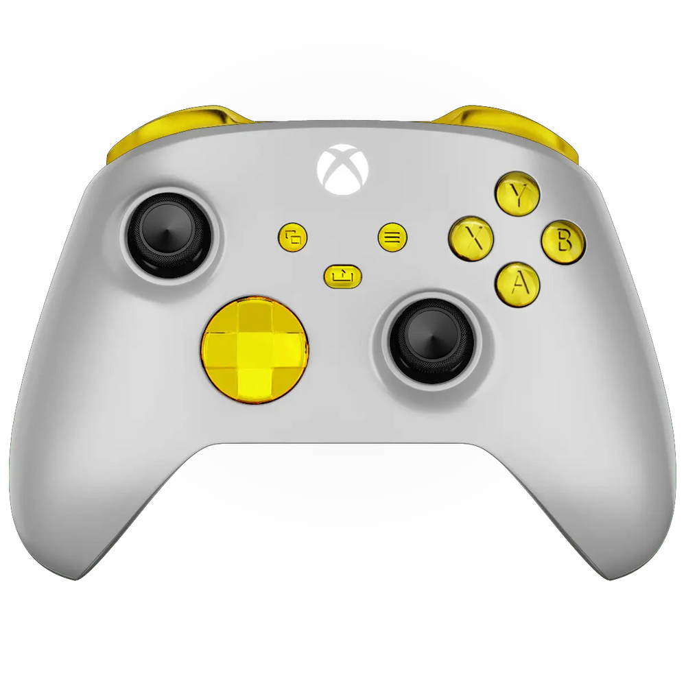 MODDEDZONE WHITE GOLD XBOX SERIES X CUSTOM MODDED CONTROLLER